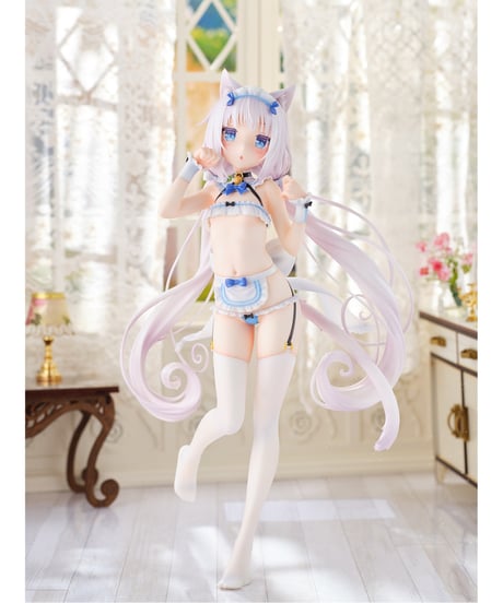 【予約】ネコぱら バニラ マイクロビキニメイド-DX Edition-　1/5.5　塗装済み完成品　［オーキッドシード］