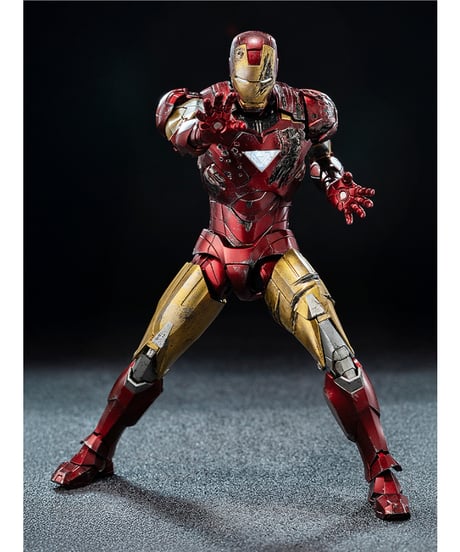 【予約】DLX Iron Man Mark 6 (Battle Damaged) （DLX アイアンマン・マーク6（バトルダメージ））　［threezero］