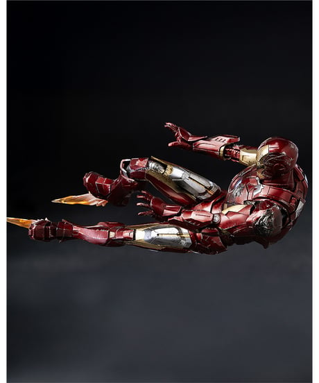 【予約】DLX アイアンマン・マーク7（バトルダメージ）　1/12スケール　塗装済み可動フィギュア　[threezero]