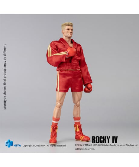 【予約】ロッキー4/炎の友情 1/12 アクションフィギュア イワン・ドラゴ　［ハイヤトイズ］