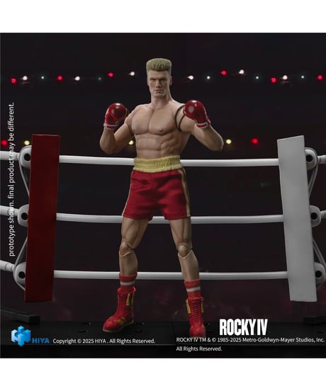 【予約】ロッキー4/炎の友情 1/12 アクションフィギュア イワン・ドラゴ　［ハイヤトイズ］
