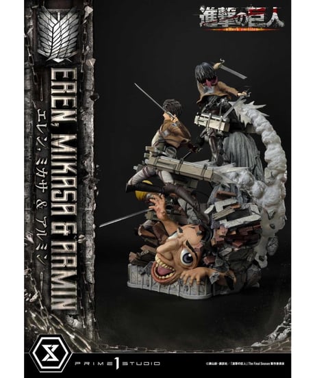 【送料無料】アルティメットプレミアムマスターライン 進撃の巨人 エレン・ミカサ・アルミン　[プライム1スタジオ]
