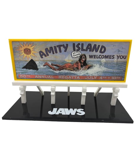 【予約】JAWS ジョーズ/ アミティ島 ビルボード スケールプロップレプリカ　［ファクトリーエンターテイメント］