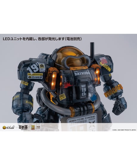 ＫM-138　B.DUCK & SPA.DUCK （スパダック）　【19周年黒武士限定版】　プラスチックモデルキット　［圣斯基（SOSKILL）］