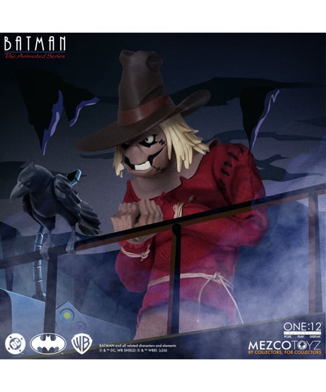 【予約】ワン12コレクティブ/ バットマン アニメイテッド シリーズ: スケアクロウ 1/12 アクションフィギュア　［メズコトイズ］