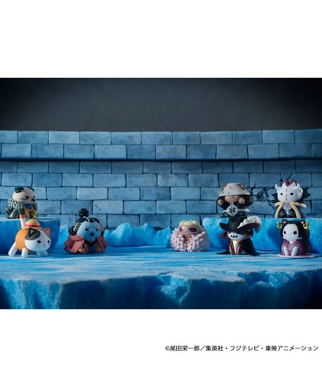 【予約】【送料無料】MEGA CAT PROJECT ワンピース ニャンピースニャーン！ ルフィと王下七武海【再販】　8個入り1BOX　［メガハウス］