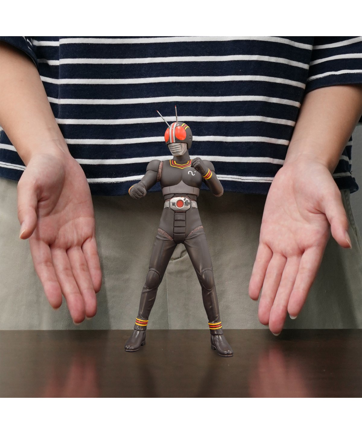 B-CLUB 仮面ライダーBLACK ソフビ完成品 RAHパーツ改造 30cm 仮面