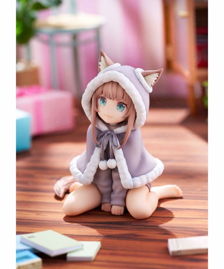 Palette うちのねこが女の子でかわいい おきがえコレクション　プレゼントきなこ　PVC/ABS製　塗装済み完成品フィギュア