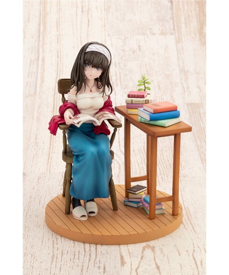 鷺沢文香-off stage-　アイドルマスター シンデレラガールズ　PVC塗装済み完成品　1/8スケールフィギュア