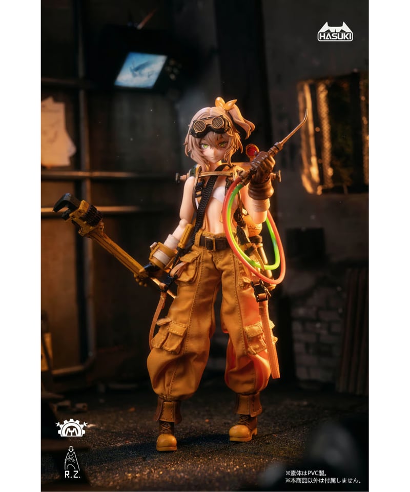 HASUKI メカニック フィオナ 1/12 可動フィギュア pocket artシリーズ PA007 メカニック フィオナ 1/12 完成品