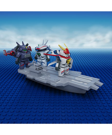 【予約】BRICKROID ドラグナー1(Opening ver.)＆空母セット　塗装済み可動フィギュア　機甲戦記ドラグナー　［グッドスマイルカンパニー］