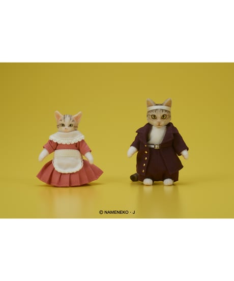 DIGKawaiiACTION 『なめ猫』玉三郎＆ミケ子セット　彩色済完成品可動フィギュア
