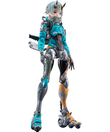 MOTORED CYBORG RUNNERSSX_155 "DOWNTOWN TREK"　プラスチック＆ダイキャスト製塗装済み可動フィギュア　少女発動機