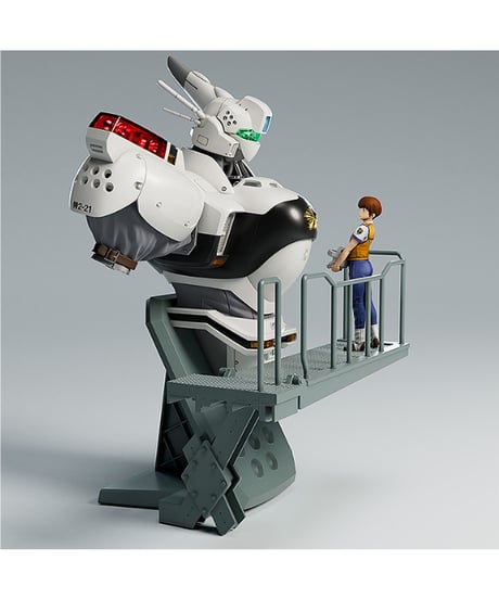 機動警察パトレイバー　PLAMAX MF-75minimum factory 機首コレクション泉野明 with アルフォンス【再販】　1/20スケール　組み立て式プラモデル