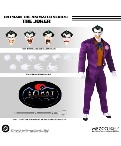ワン12コレクティブ/ バットマン アニメイテッド シリーズ: ジョーカー 1/12 アクションフィギュア　［メズコトイズ］