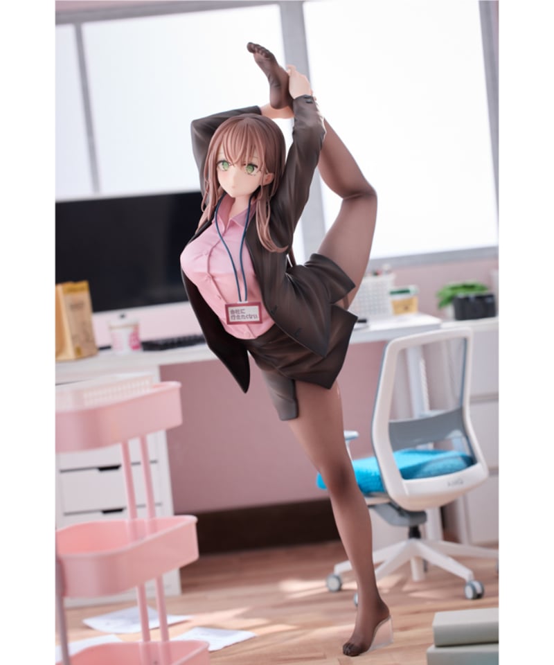意外と体が柔らかい会社に行きたくないOLちゃん ピンクVer. 1/6