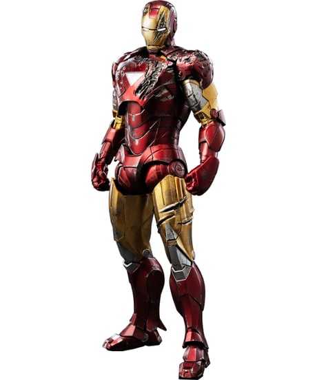 【予約】DLX Iron Man Mark 6 (Battle Damaged) （DLX アイアンマン・マーク6（バトルダメージ））　［threezero］