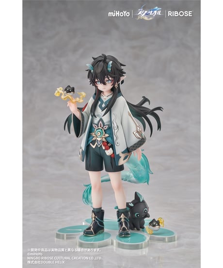 RISE UP+ 崩壊：スターレイル ちびねこシリーズ フィギュア 丹恒・飲月 Ver. 完成品フィギュア　[RIBOSE]