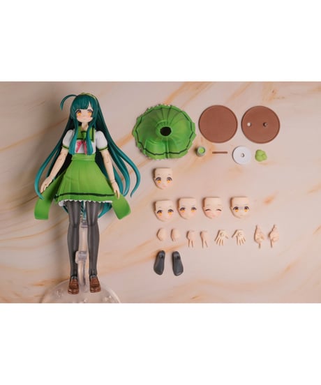 プラフィア 東北ずん子(ミニフィギュア同梱セット）　東北ずん子・ずんだもんプロジェクト　1/12　プラスチックキット