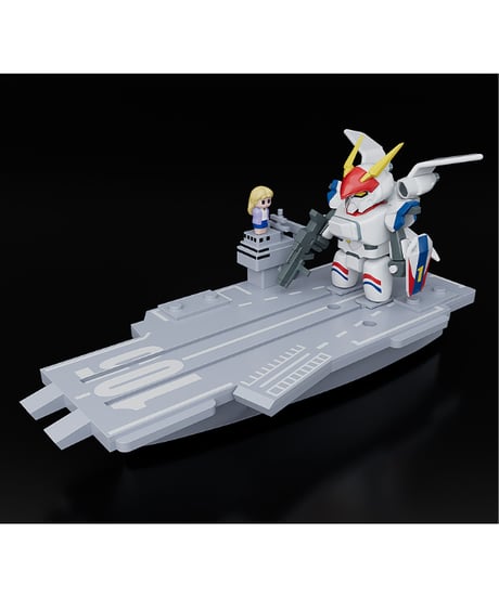 【予約】BRICKROID ドラグナー1(Opening ver.)＆空母セット　塗装済み可動フィギュア　機甲戦記ドラグナー　［グッドスマイルカンパニー］