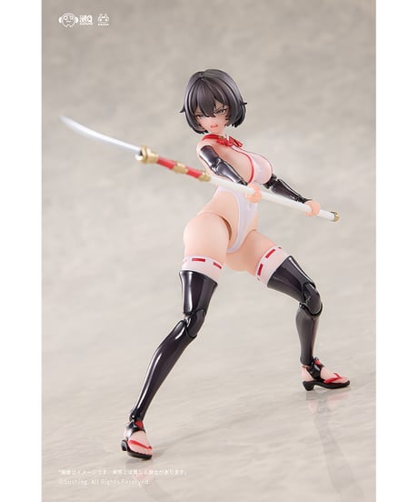 【予約】上藤桔梗 1/12 可動フィギュア　戦闘巫女　[溯行Sushing]