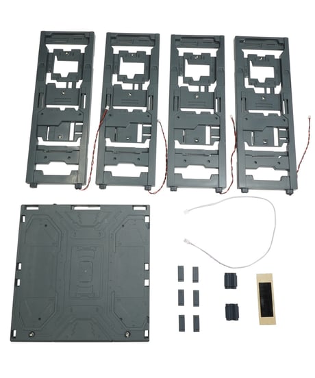 【送料無料】LEDハンガーベース（未塗装成型色）　LED付き組み立て式格納庫　［ワンダーウェイ］