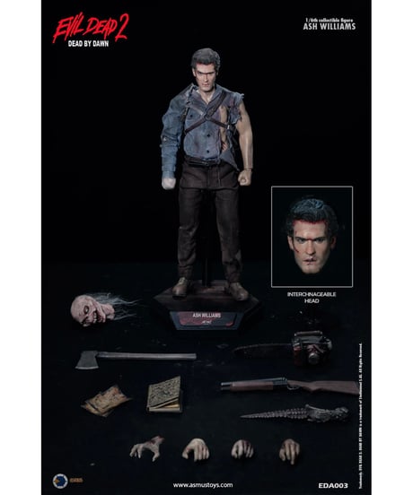 【予約】死霊のはらわたII 1/6 コレクティブルアクションフィギュア アッシュ・ウィリアムズ　［アスモストイズ］