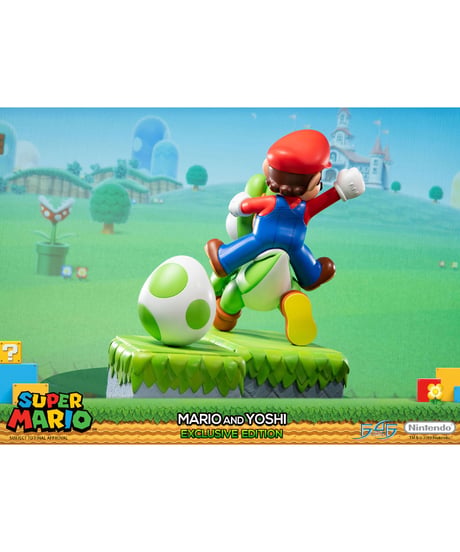 【予約】スーパーマリオシリーズ/ マリオ＆ヨッシー スタチュー エクスクルーシブ エディション　［ファースト4フィギュア］