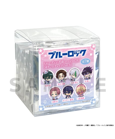 【送料無料】[ブルーロック]トレーディング缶バッジ（ゆめいろチャイナ／ver.B）　7個入り1BOX　［Parflette-パルフレット-］