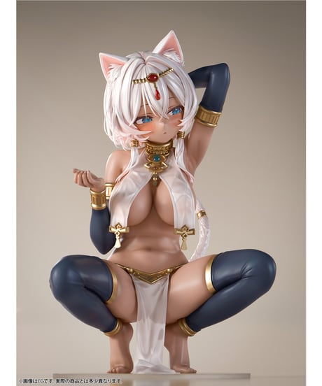 褐色猫娘 マウ 1/4スケール　塗装済み完成品フィギュア