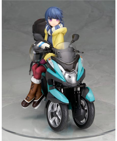 ゆるキャンへ 志摩 リン with 三輪バイク　1/10スケール PVC&ABS製塗装済完成品