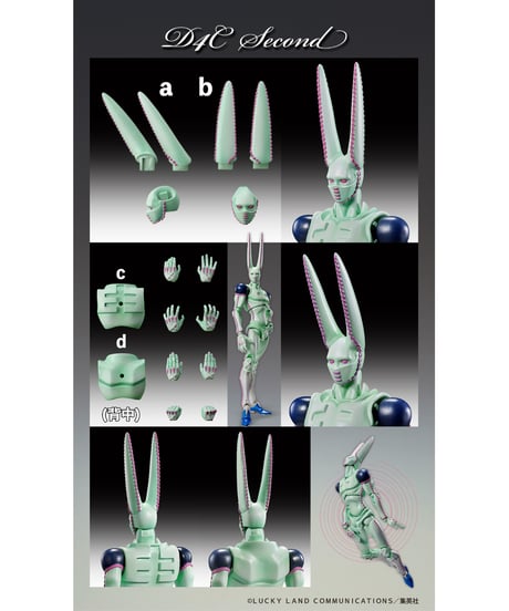 超像可動「D4C・セカンド」『ジョジョの奇妙な冒険 第7部 スティール・ボール・ラン』　塗装済可動フィギュア　［メディコス・エンタテインメント］