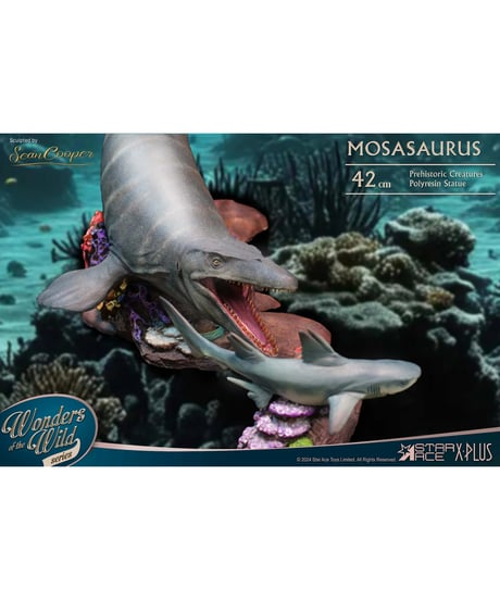 ワンダーズ オブ ザ ワイルド　モササウルス　デラックス版　ポリレジンスタチュー