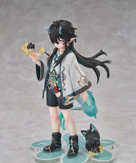 RISE UP+ 崩壊：スターレイル ちびねこシリーズ フィギュア 丹恒・飲月 Ver. 完成品フィギュア　[RIBOSE]