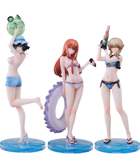 牧瀬紅莉栖＆椎名まゆり＆阿万音鈴羽 水着Ver. セット　1/7スケール　塗装済み完成品　STEINS;GATE　［Solarain］