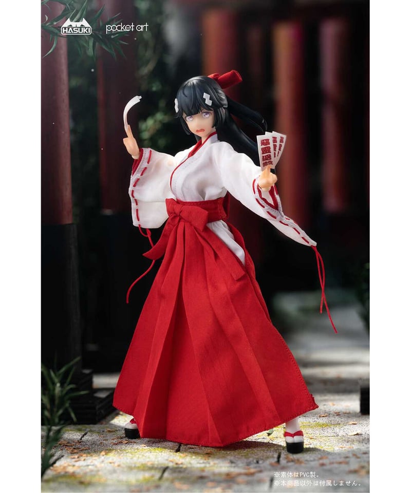 pocket artシリーズ PA005 退魔巫女 ツバキ 1/12 完成品