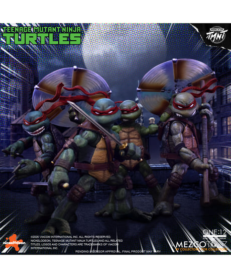 【予約】ワン12コレクティブ/ TMNT ティーンエイジ・ミュータント・ニンジャ・タートルズ: タートルズ 1/12 アクションフィギュア ボックスセット リダックス・オブ・オリジナル ver