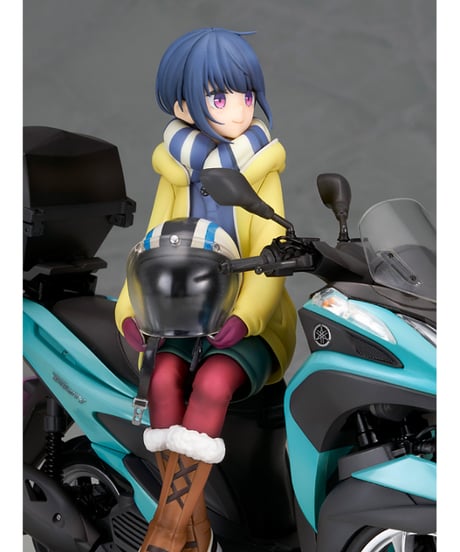 ゆるキャンへ 志摩 リン with 三輪バイク　1/10スケール PVC&ABS製塗装済完成品