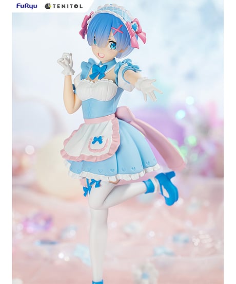 Re:ゼロから始める異世界生活　TENITOL 夢かわメイドレム&ラム特典付きセット　塗装済み完成品