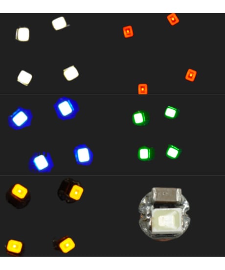 ワイヤレスLEDコイルSサイズ専用モジュール（4個入）　白/赤/黄色/青/緑　全５色　［ワンダーウェイ］