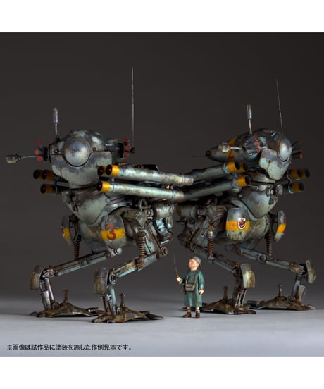 【予約】ARTPLA マシーネンクリーガー 陸戦ガンス（2機セット）＆エディ・アムゼル　［海洋堂］