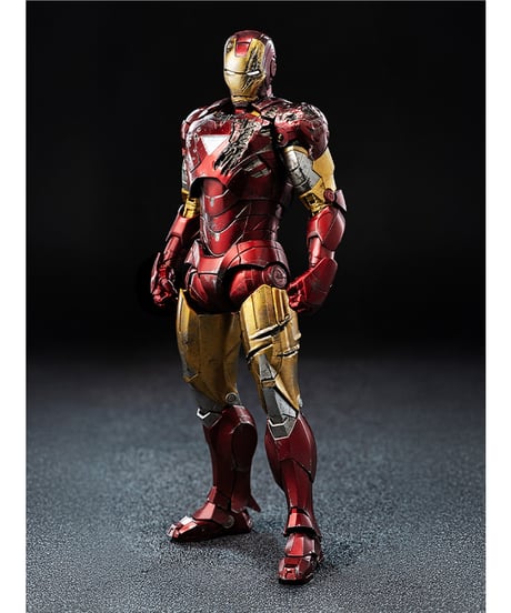 【予約】DLX Iron Man Mark 6 (Battle Damaged) （DLX アイアンマン・マーク6（バトルダメージ））　［threezero］