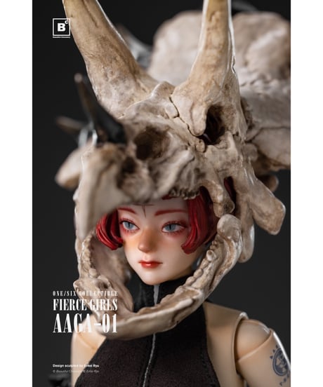 Beautiful Chemistry 1/6 Fierce Girls Series BONE GIRL/ TRICERATOPS