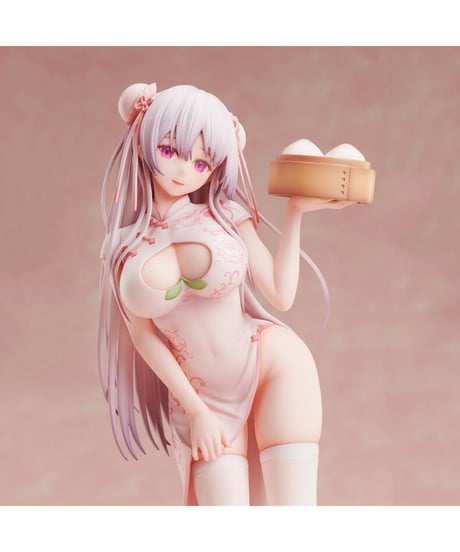 みこイラスト『桃饅ちゃん』　彩色済み完成品フィギュア