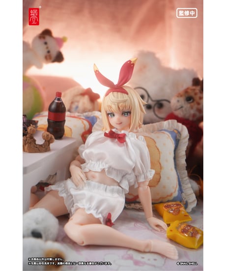【予約】【送料無料】パフスリーブルームウェア（ホワイト）（ドール用）　[蝸之殼Snail Shell]