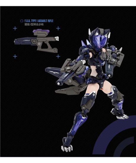 NUKE MATRIX　FANTASY GIRLS 第一弾 1/12 F.O.X Long Range Striker Unit プラモデル
