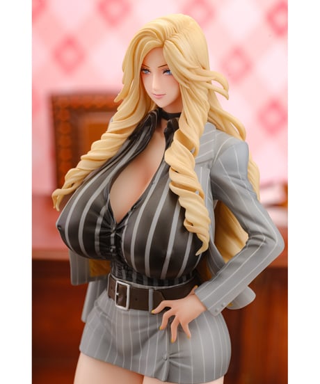 【予約】ギャル姉社長とハーレムオフィス 錦織 愛(グレースーツVer.)健全Ver. 　1/7スケール　塗装済み完成品　［ダイキ工業］