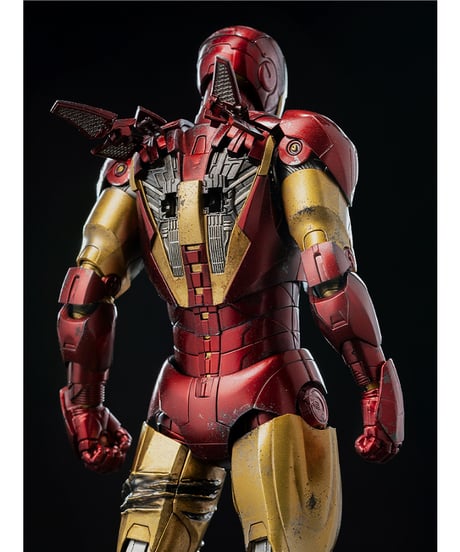 【予約】DLX Iron Man Mark 6 (Battle Damaged) （DLX アイアンマン・マーク6（バトルダメージ））　［threezero］