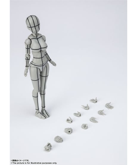 【送料無料】S.H.Figuarts ボディちゃん -ワイヤーフレーム- （Gray Color Ver.）