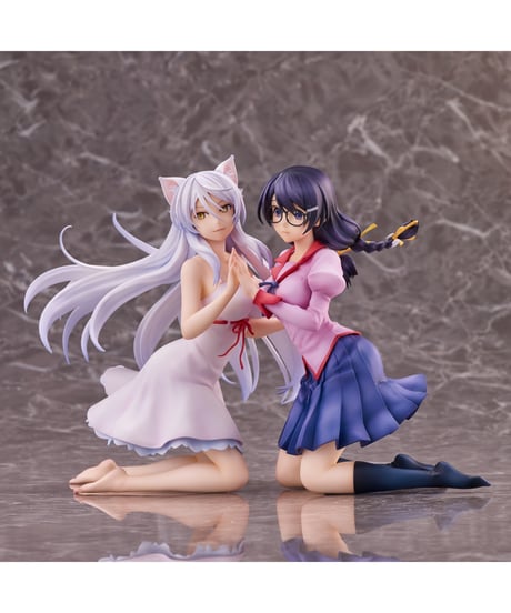 『猫物語』羽川翼2体セット 【再販24】　彩色済み完成品フィギュア